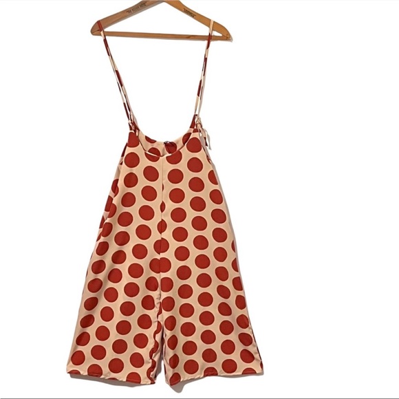Kids Polka Dot Spaghetti Strap Soft Flowy Romper - Picture 4 of 16